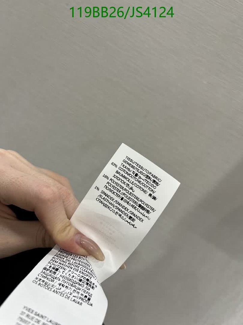 YSL-Clothing Code: JS4124 $: 119USD