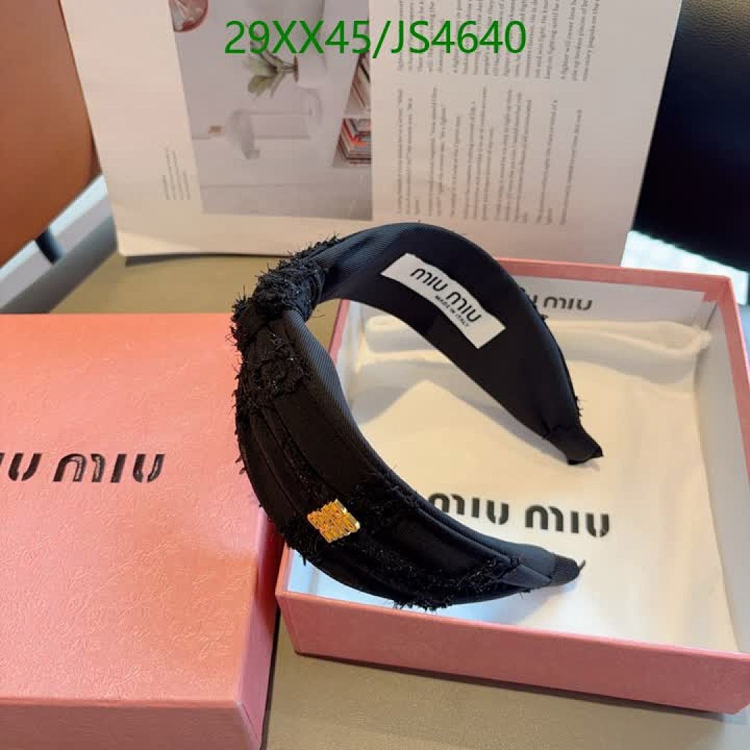 MIU MIU-Headband Code: JS4640 $: 29USD