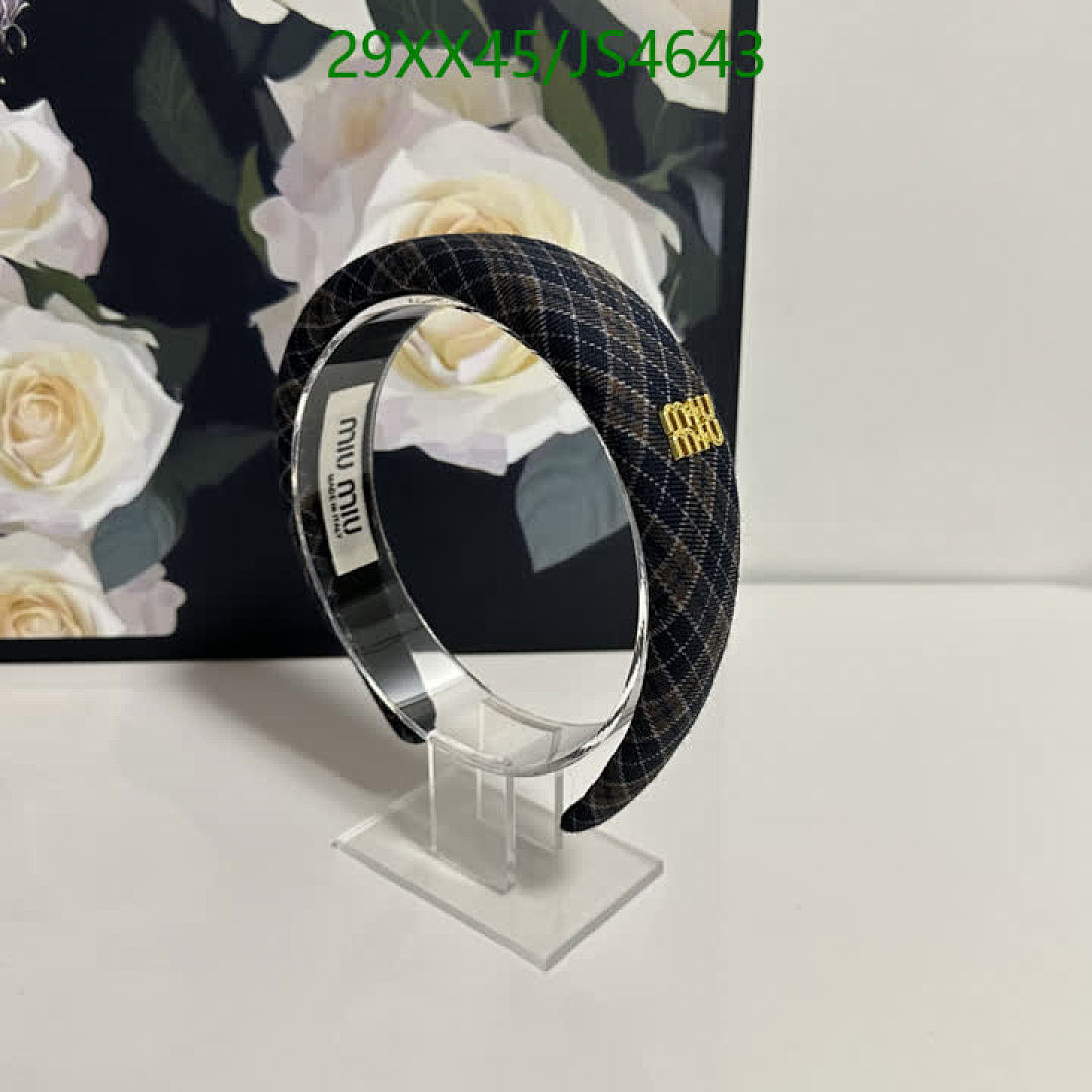 MIU MIU-Headband Code: JS4643 $: 29USD