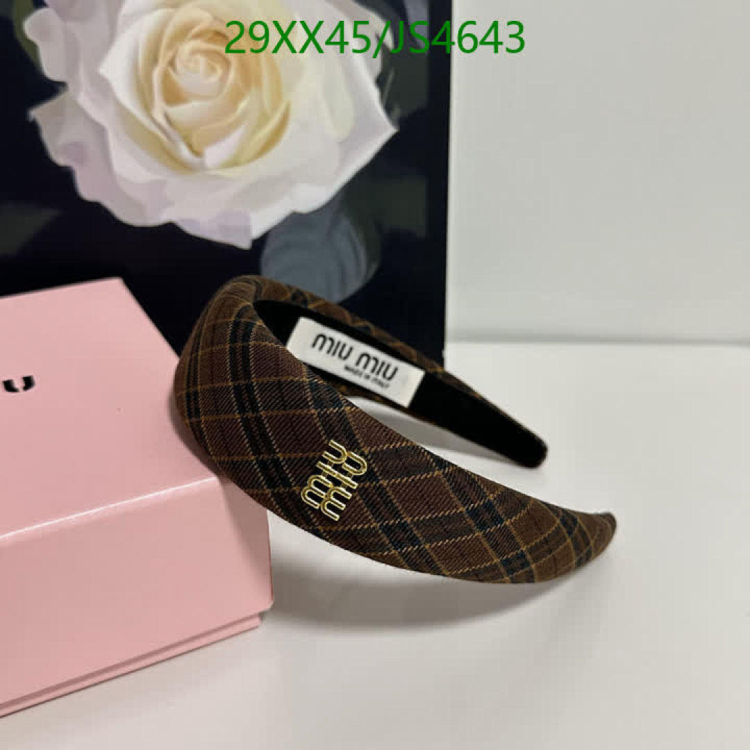 MIU MIU-Headband Code: JS4643 $: 29USD