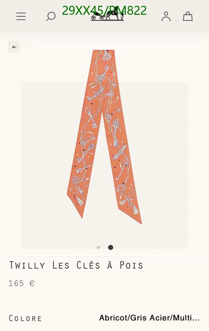 Hermes-Scarf Code: PM822 $: 29USD