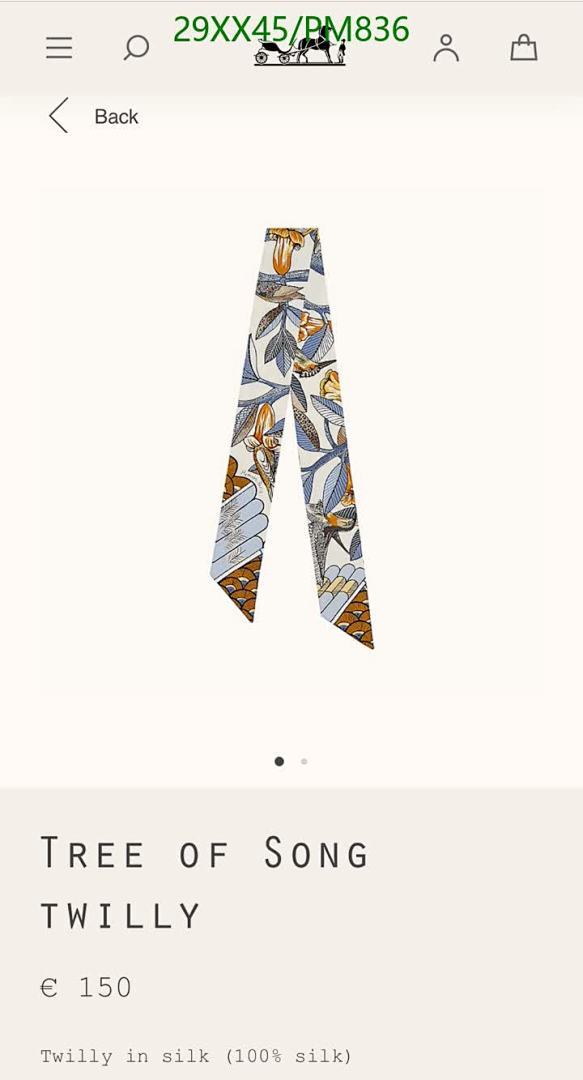 Hermes-Scarf Code: PM836 $: 29USD