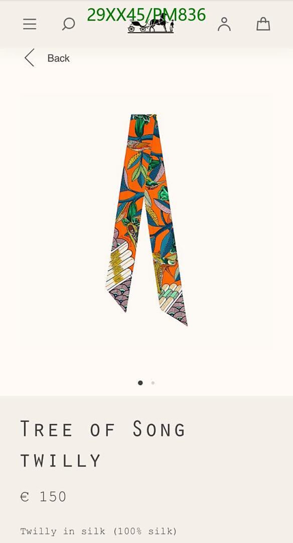 Hermes-Scarf Code: PM836 $: 29USD