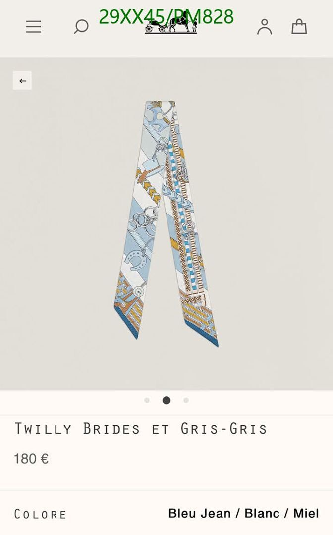 Hermes-Scarf Code: PM828 $: 29USD