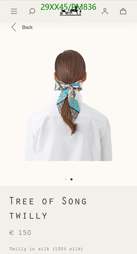 Hermes-Scarf Code: PM836 $: 29USD