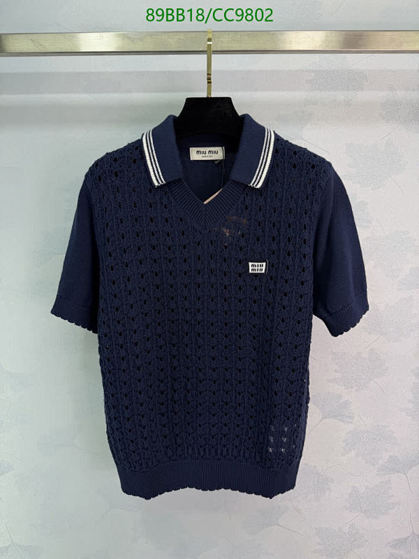 Miu Miu-Clothing Code: CC9802 $: 89USD