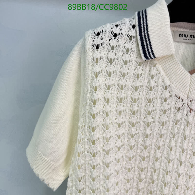 Miu Miu-Clothing Code: CC9802 $: 89USD