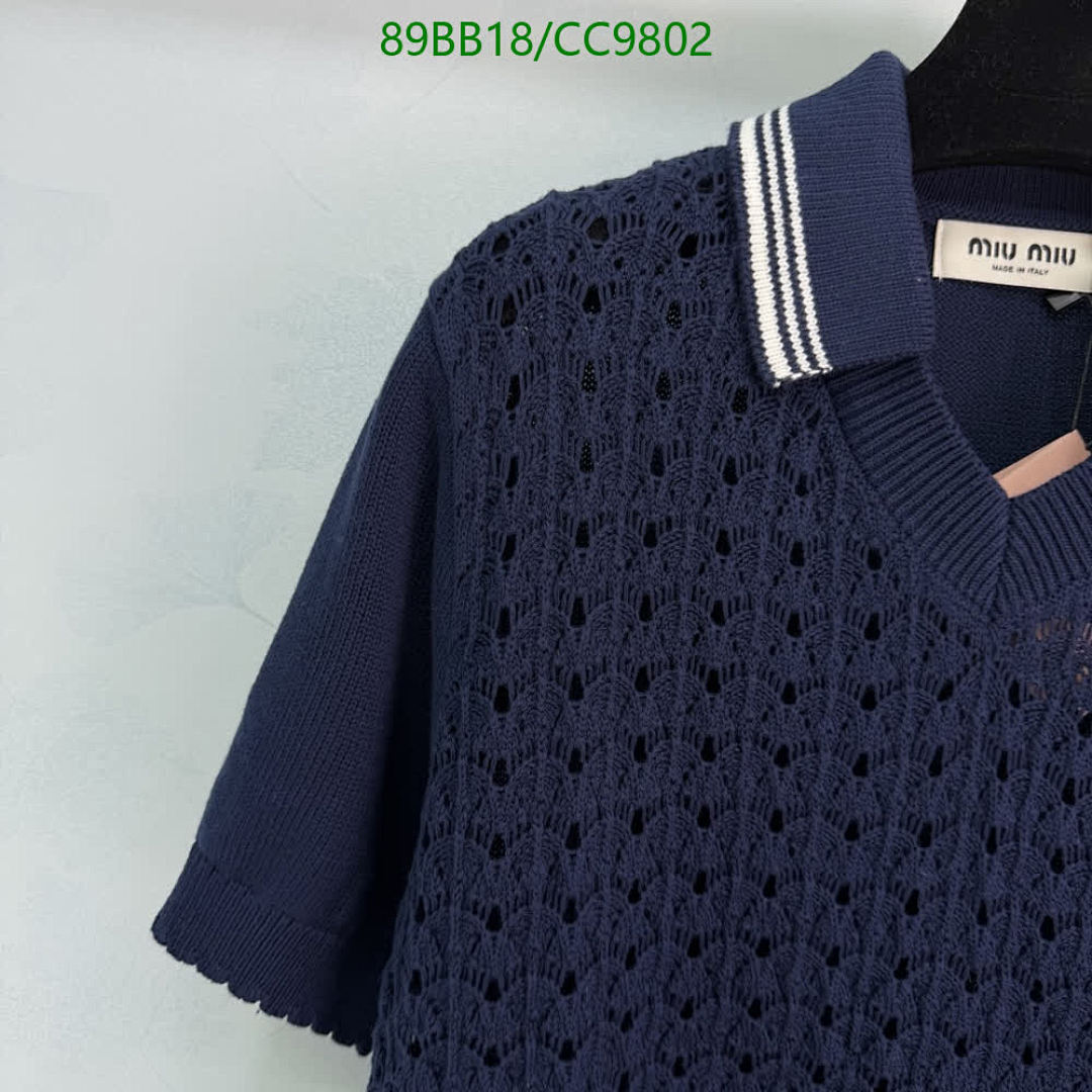 Miu Miu-Clothing Code: CC9802 $: 89USD