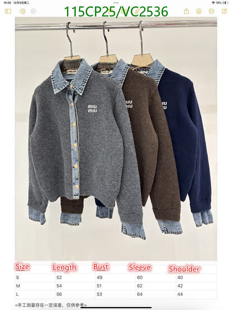 Miu Miu-Clothing Code: VC2536 $: 115USD