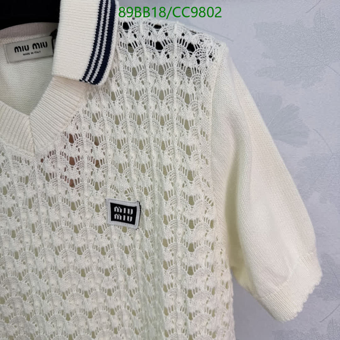 Miu Miu-Clothing Code: CC9802 $: 89USD