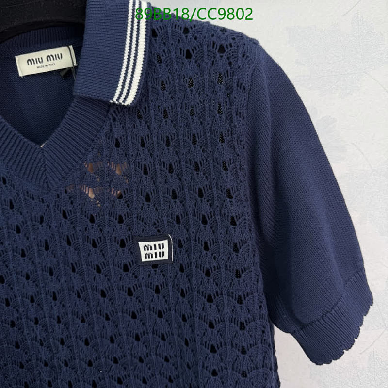 Miu Miu-Clothing Code: CC9802 $: 89USD