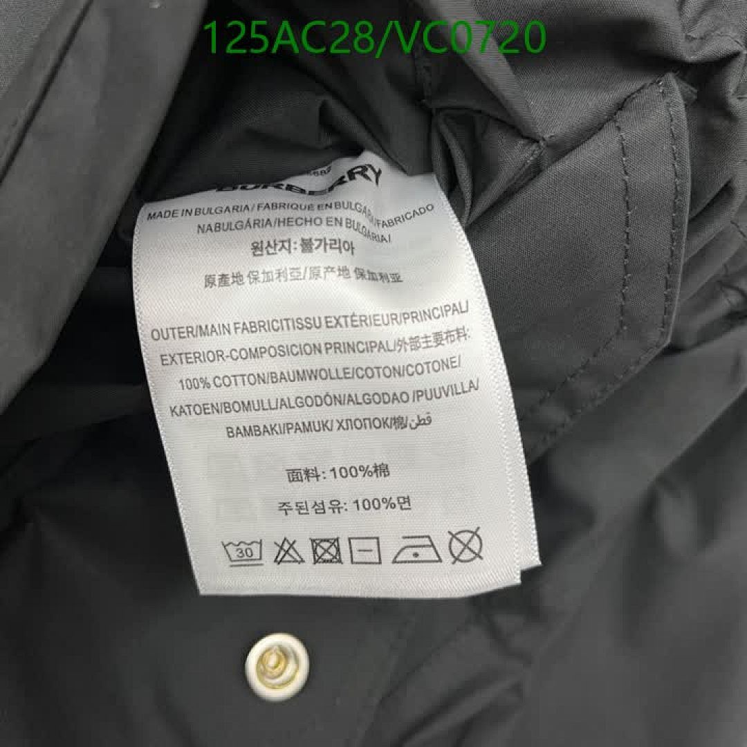 Burberry-Clothing Code: VC0720 $: 125USD