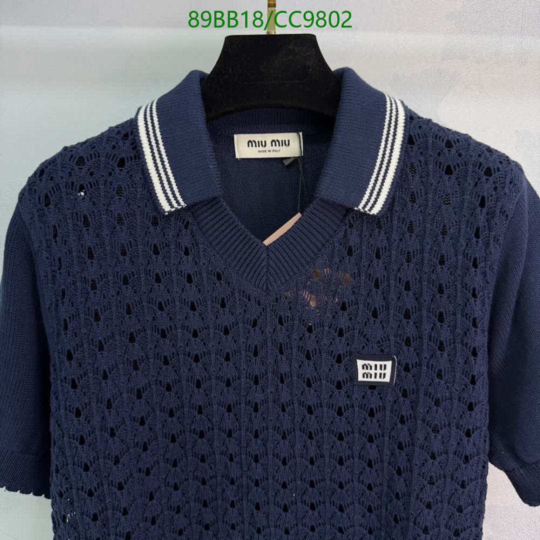 Miu Miu-Clothing Code: CC9802 $: 89USD