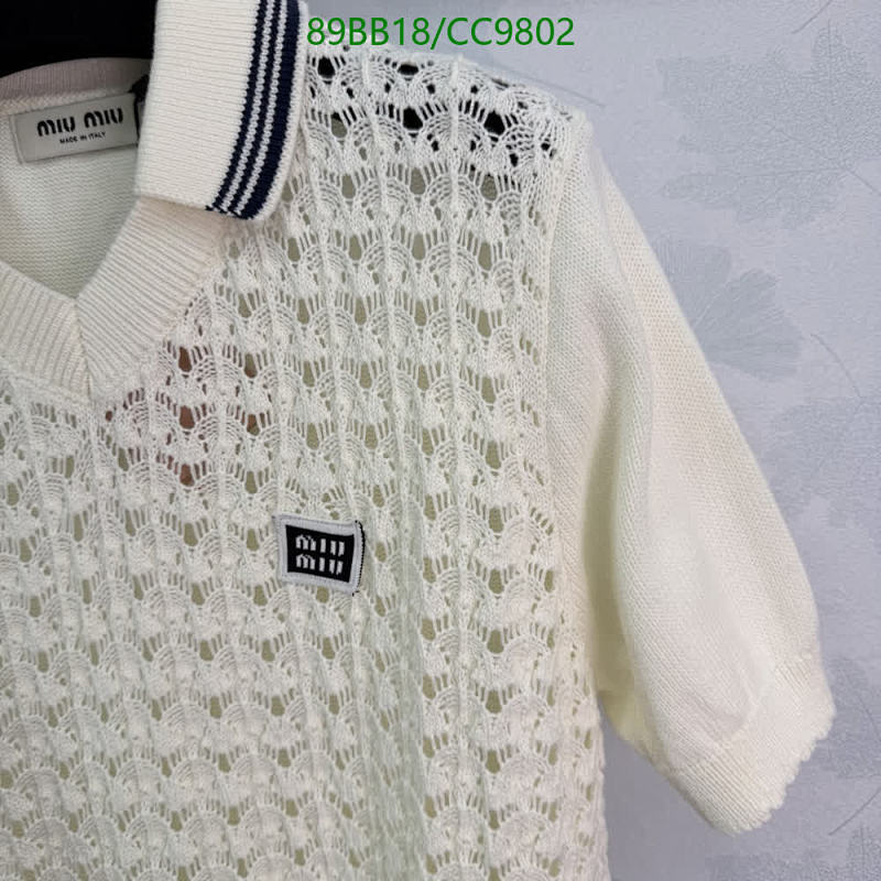 Miu Miu-Clothing Code: CC9802 $: 89USD