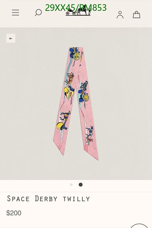 Hermes-Scarf Code: PM853 $: 29USD