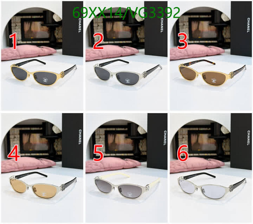 Chanel-Glasses Code: VG3392 $: 69USD