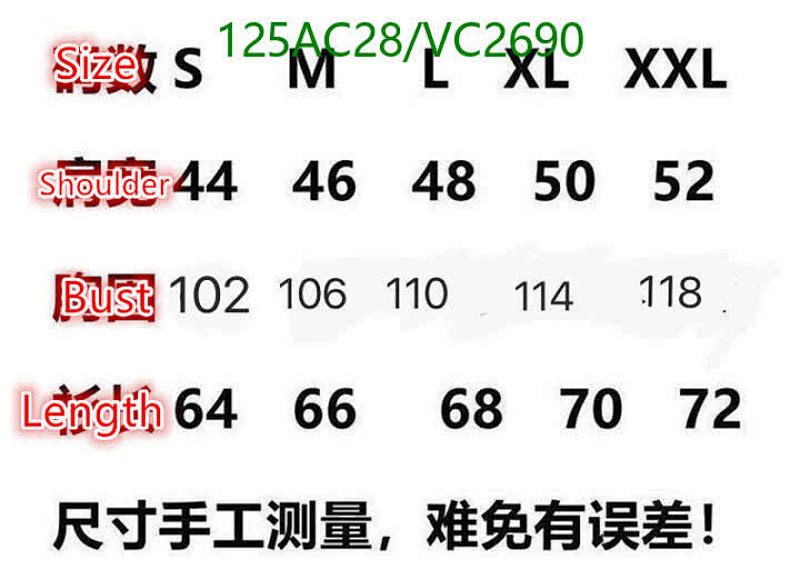 Burberry-Clothing Code: VC2690 $: 125USD