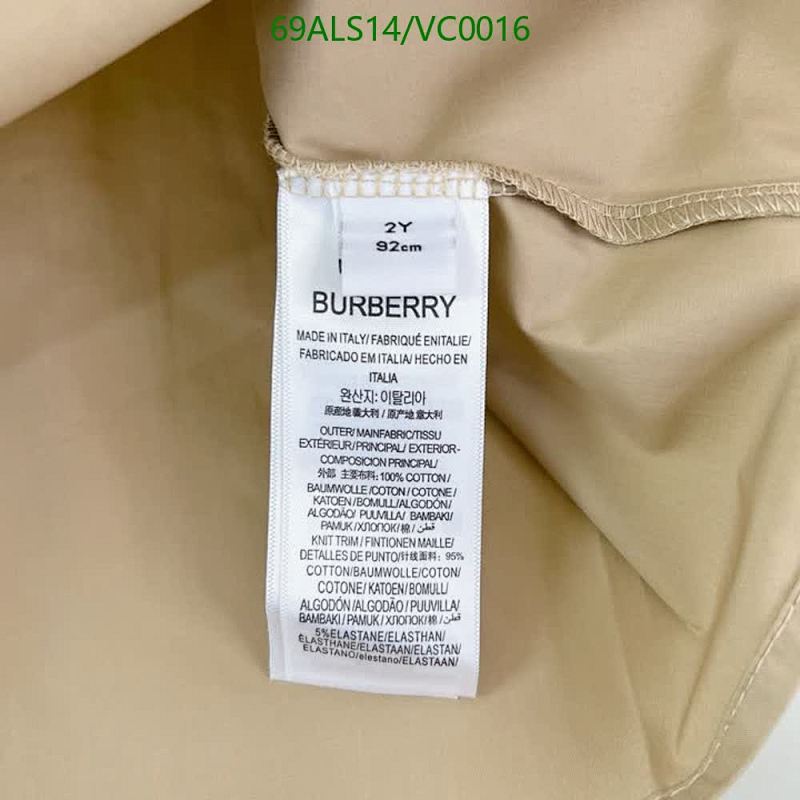 Burberry-Kids Clothing Code: VC0016 $: 69USD