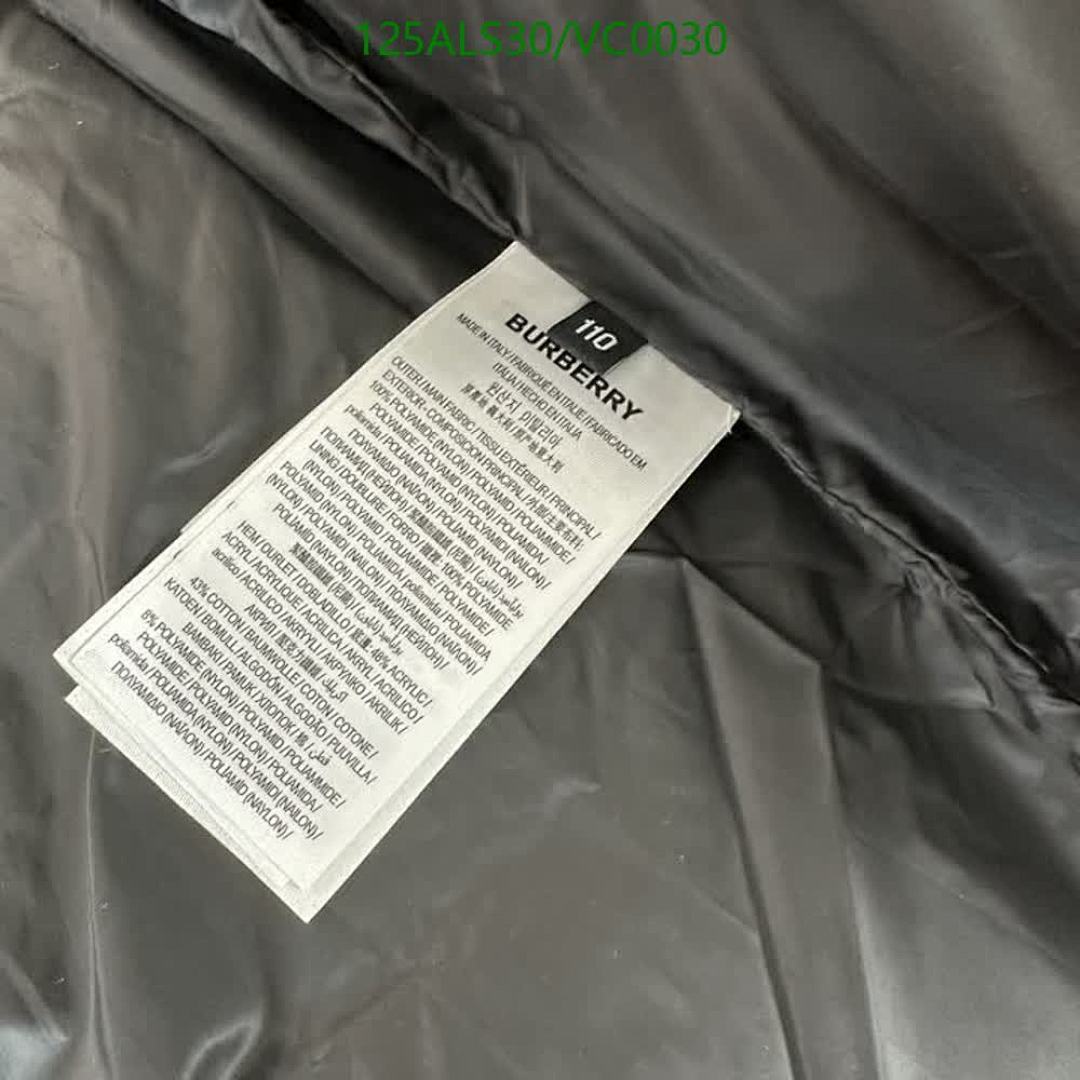 Burberry-Kids Clothing Code: VC0030 $: 125USD