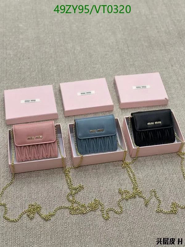 Miu Miu-Wallet-4A Quality Code: VT0320 $: 49USD