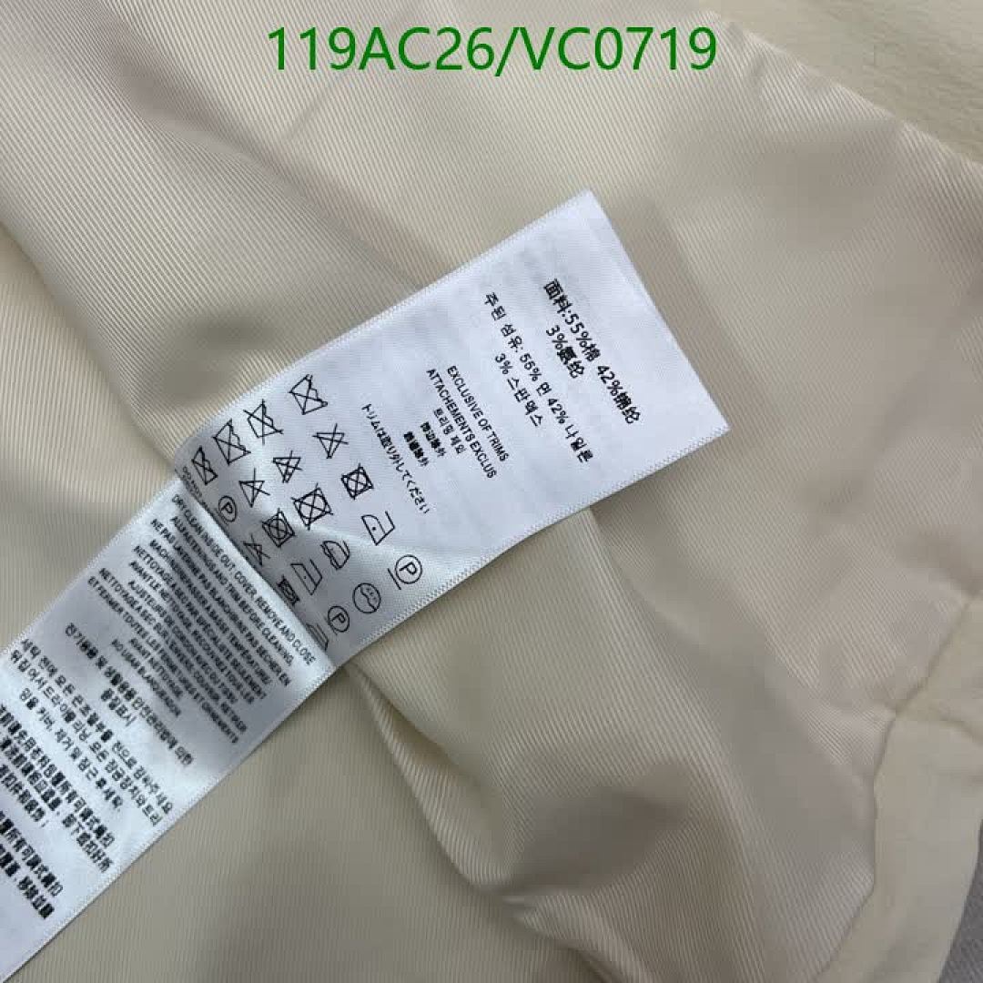 Burberry-Clothing Code: VC0719 $: 119USD