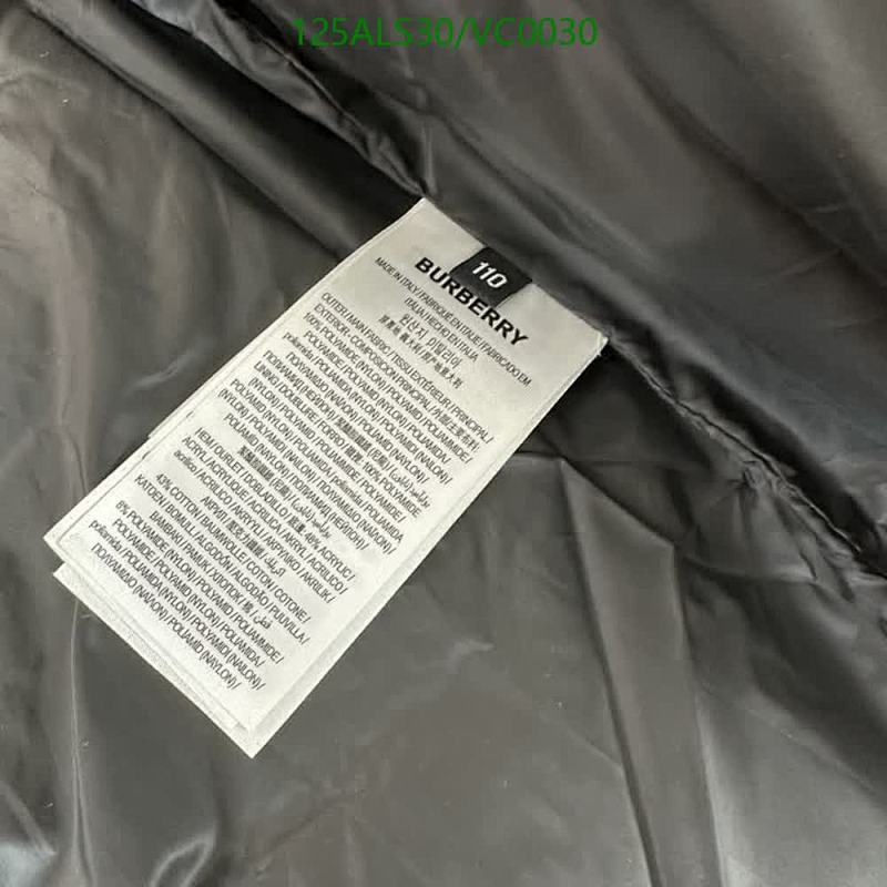 Burberry-Kids Clothing Code: VC0030 $: 125USD