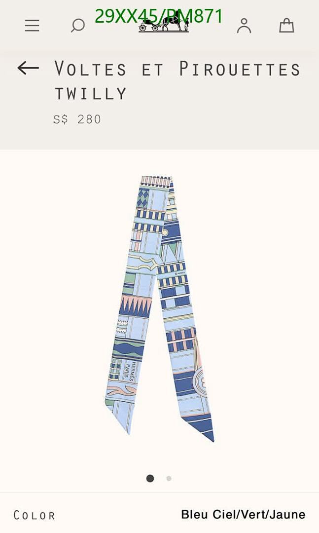 Hermes-Scarf Code: PM871 $: 29USD