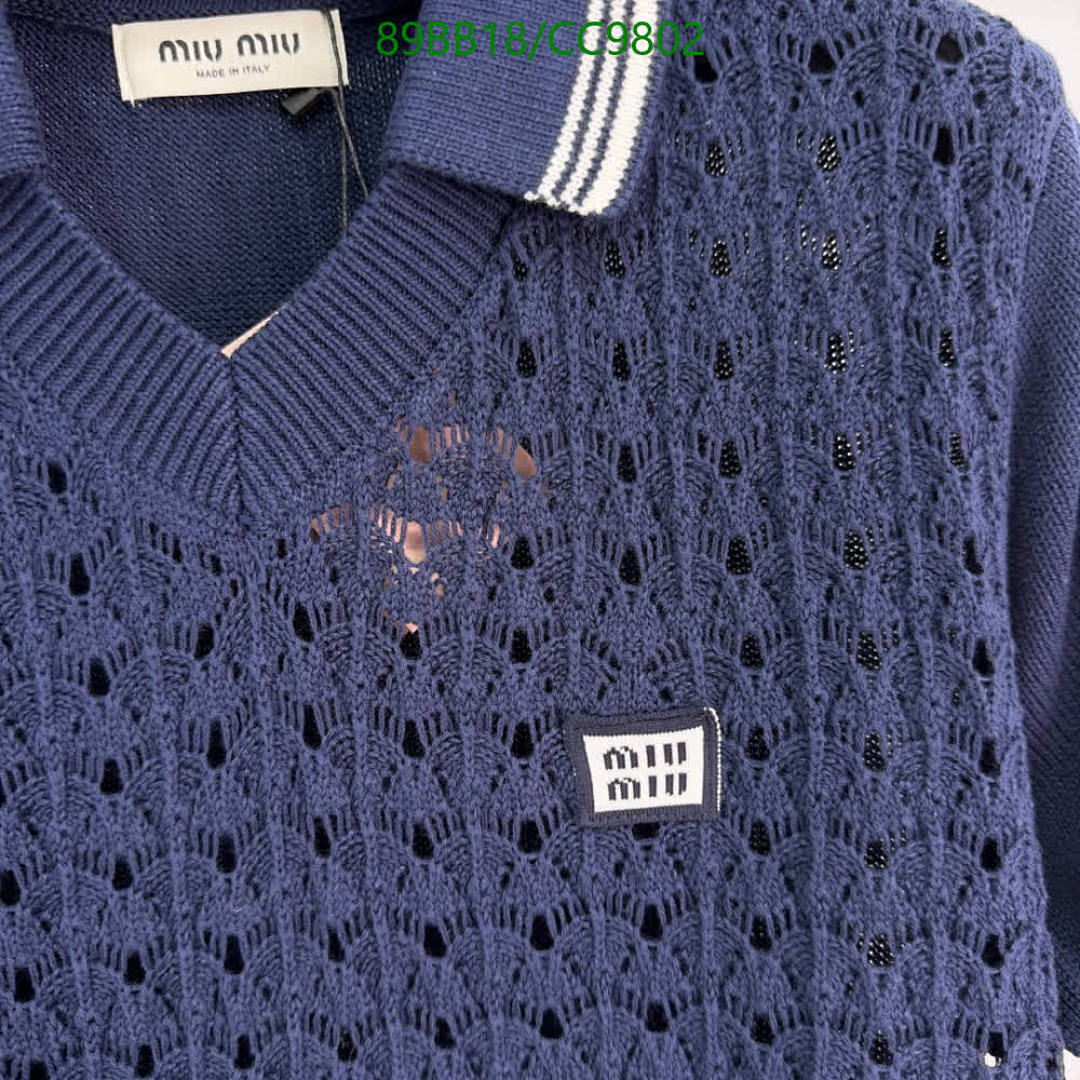 Miu Miu-Clothing Code: CC9802 $: 89USD