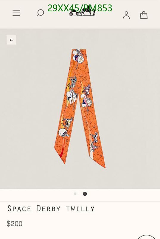 Hermes-Scarf Code: PM853 $: 29USD