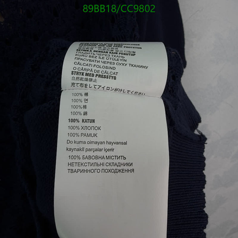 Miu Miu-Clothing Code: CC9802 $: 89USD