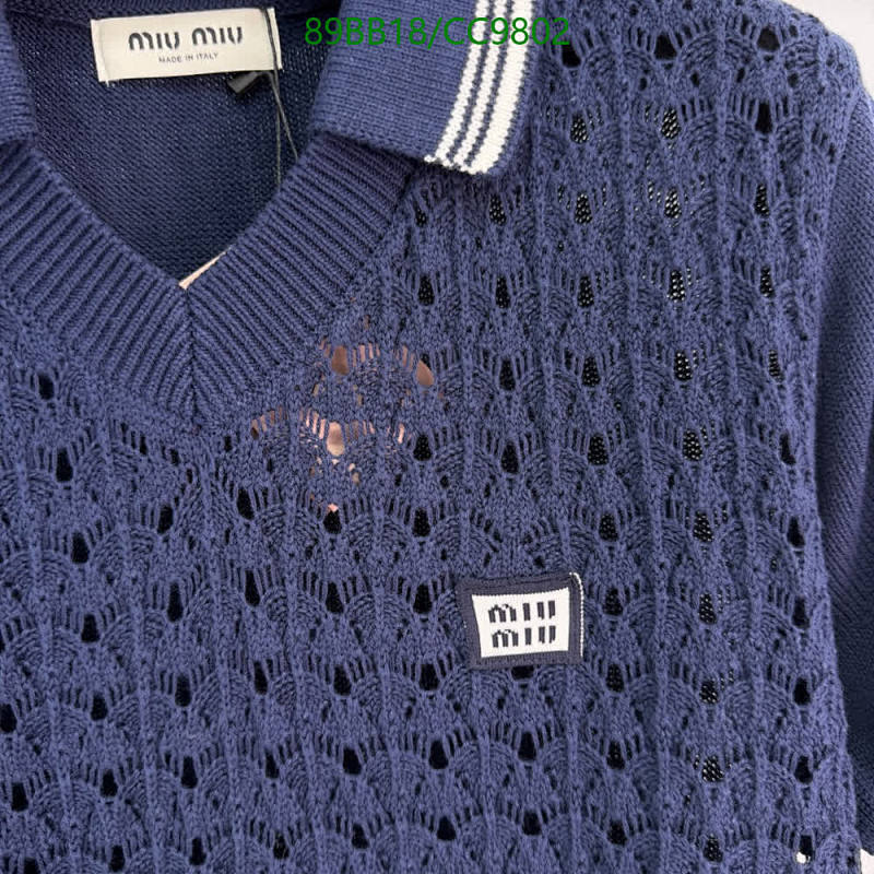 Miu Miu-Clothing Code: CC9802 $: 89USD