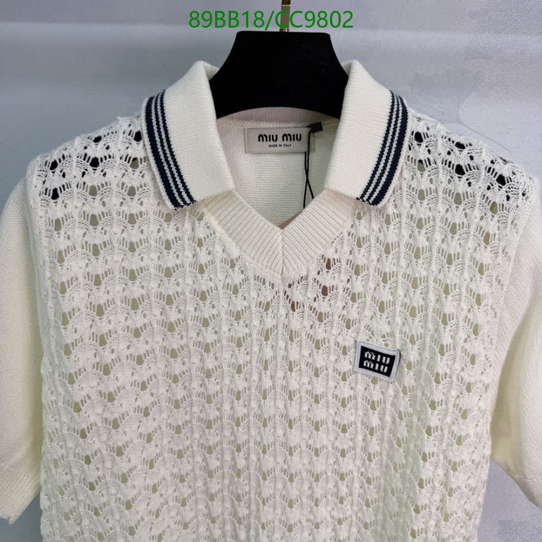 Miu Miu-Clothing Code: CC9802 $: 89USD