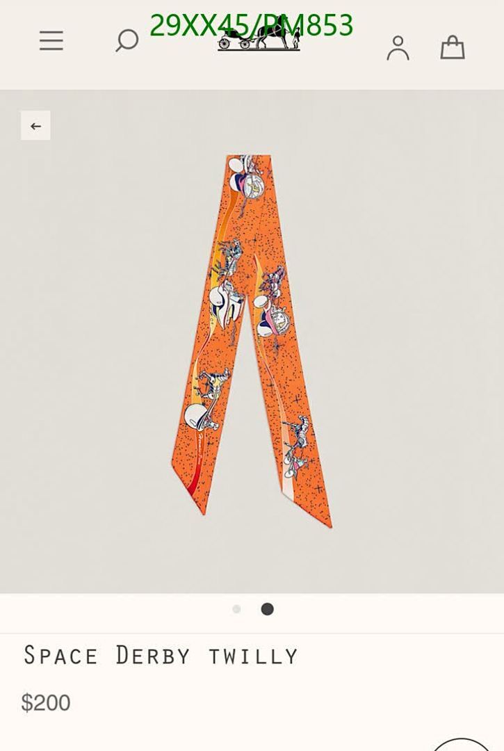 Hermes-Scarf Code: PM853 $: 29USD