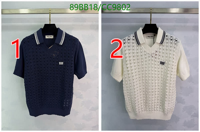 Miu Miu-Clothing Code: CC9802 $: 89USD