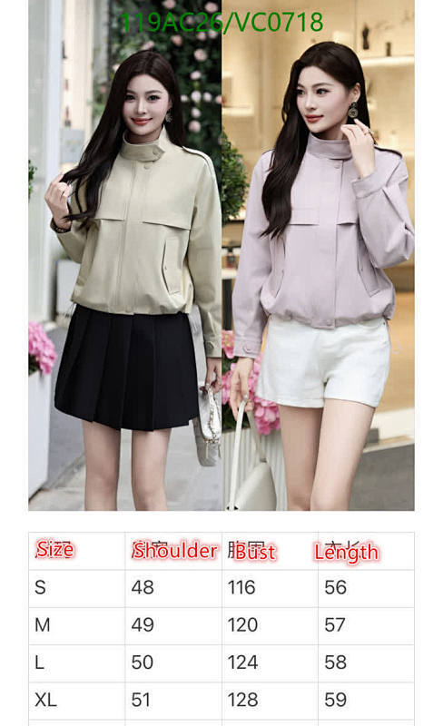 Burberry-Clothing Code: VC0718 $: 119USD