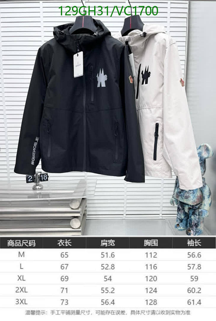 Moncler-Clothing Code: VC1700 $: 129USD