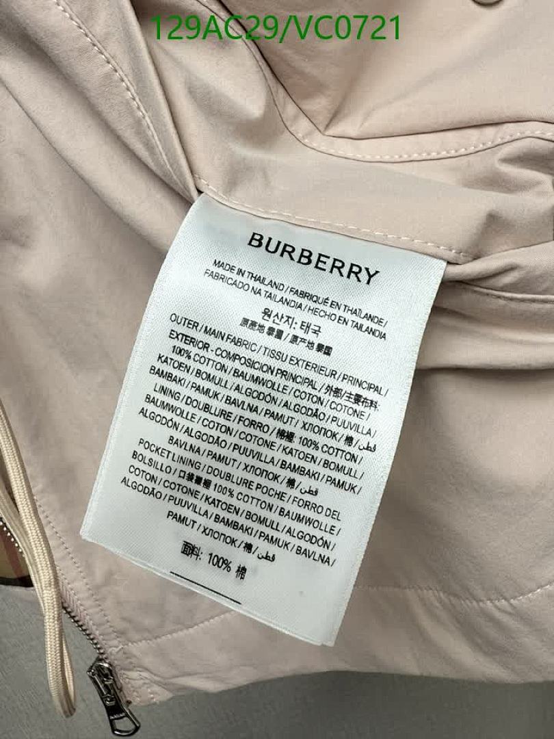 Burberry-Clothing Code: VC0721 $: 129USD