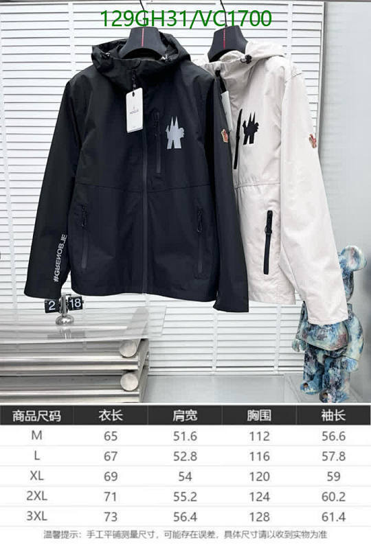 Moncler-Clothing Code: VC1700 $: 129USD