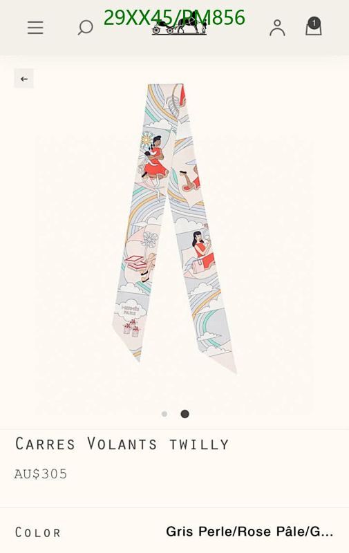 Hermes-Scarf Code: PM856 $: 29USD