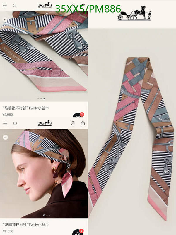 Hermes-Scarf Code: PM886 $: 35USD