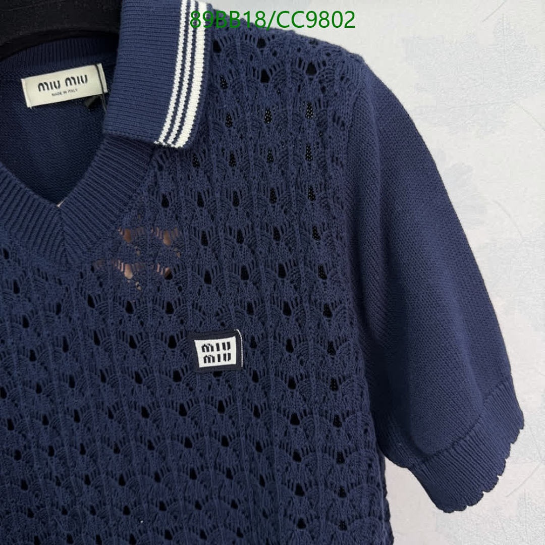 Miu Miu-Clothing Code: CC9802 $: 89USD