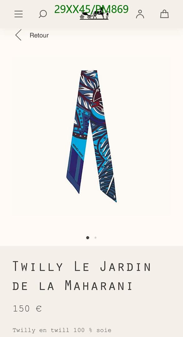 Hermes-Scarf Code: PM869 $: 29USD