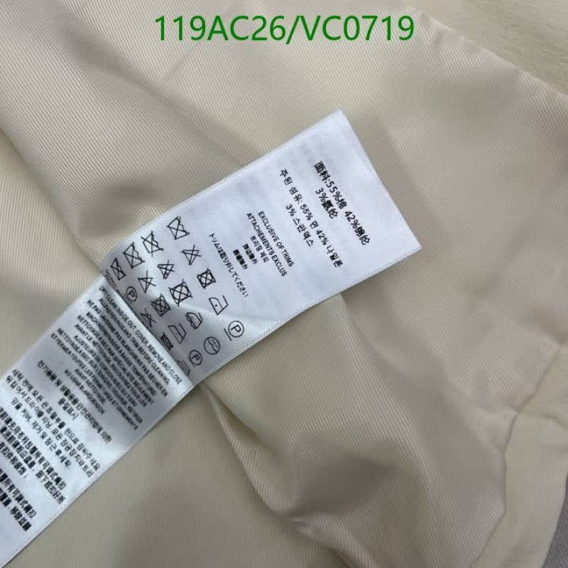 Burberry-Clothing Code: VC0719 $: 119USD