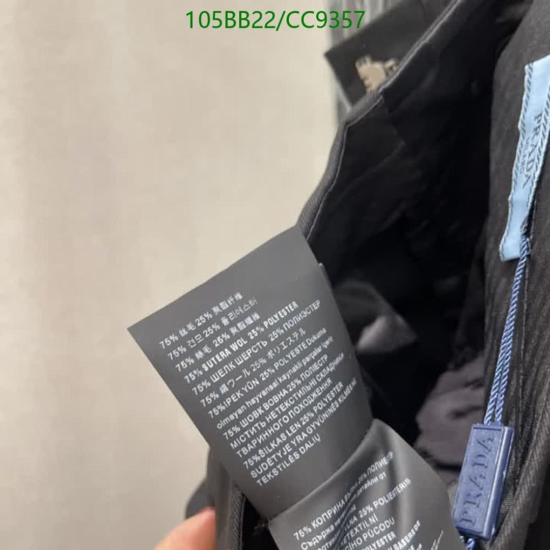 Prada-Clothing Code: CC9357 $: 105USD