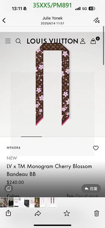 LV-Scarf Code: PM891 $: 35USD