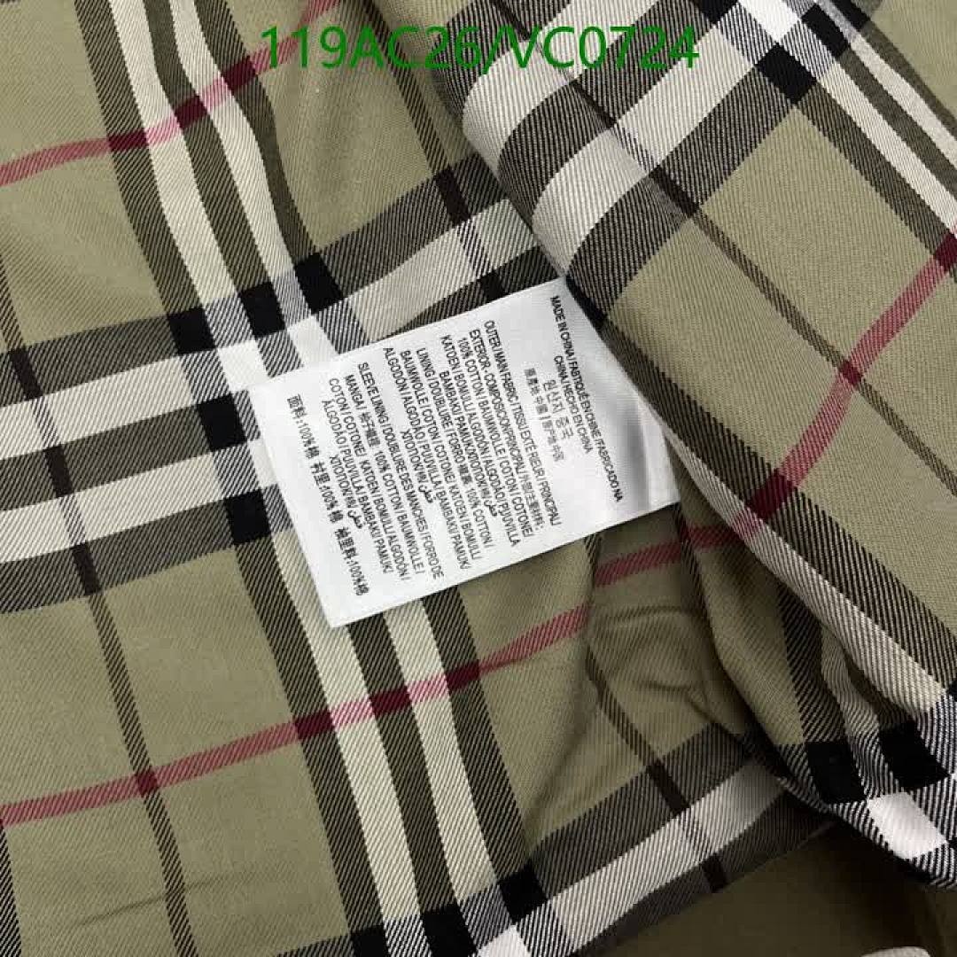 Burberry-Clothing Code: VC0724 $: 119USD