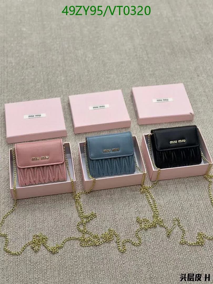 Miu Miu-Wallet-4A Quality Code: VT0320 $: 49USD