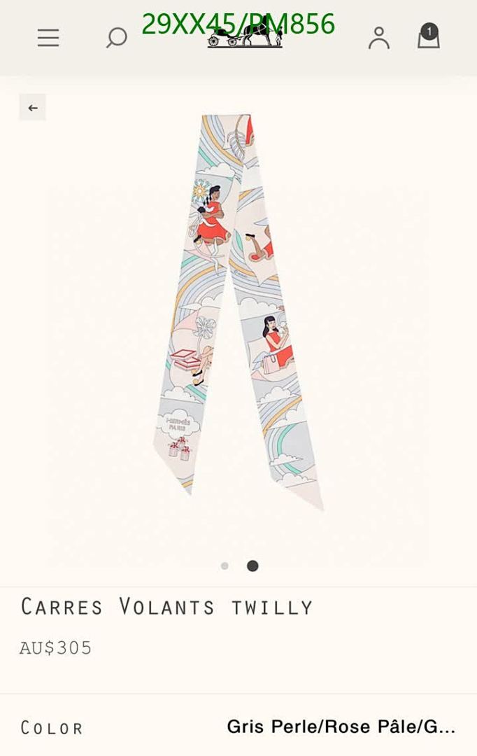 Hermes-Scarf Code: PM856 $: 29USD