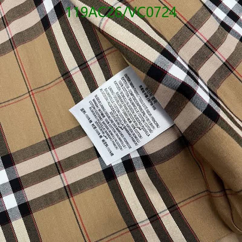 Burberry-Clothing Code: VC0724 $: 119USD