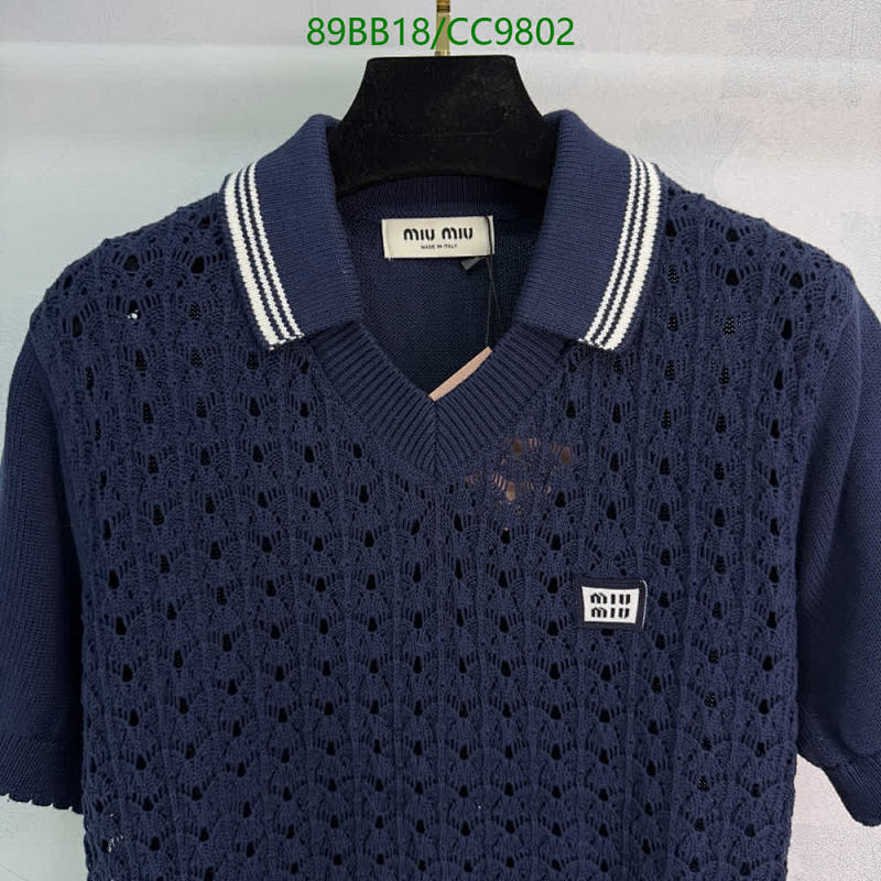 Miu Miu-Clothing Code: CC9802 $: 89USD